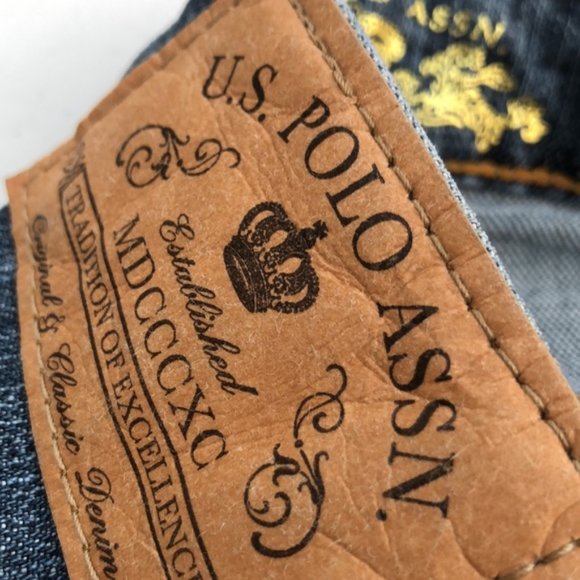 LIKE NEW US POLO ASSN BOOT JEANS 4/26x32 VINTAGE DENIM ⭐ - Picture 6 of 14